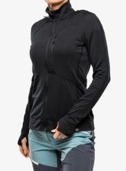 Bluza rozpinana damska Turbat Ilma 3. Czarne bluzy damskie TURBAT, xs, bez wzorów, z elastanu, biznesowe, bez ramiączek, bez kaptura. Za 346.49 zł.
