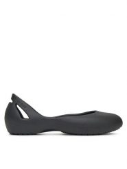 Crocs Baleriny KADEE FLAT BLK 210833-001 Czarny. Czarne balerinki damskie Crocs, bez wzorów, z tworzywa sztucznego, bez obcasa, bez zapięcia. Za 129.99 zł.