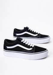 Tenisówki Vans Old Skool Platform (VN0A3B3UY281M). Czarne trampki i tenisówki damskie Vans, bez wzorów, bez zapięcia. Za 299.99 zł.