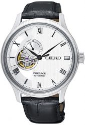 Zegarek Seiko Presage męski biała tarcza 42 mm (SSA379J1). Białe zegarki męskie Seiko, bez wzorów. Za 2,556.99 zł.