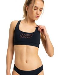 Stanik bikini typu bralette dla Kobiety ROXY ACTIVE Czarny. Czarne stroje kąpielowe damskie Roxy, xs, bez wzorów, z elastanu. Za 199.99 zł.