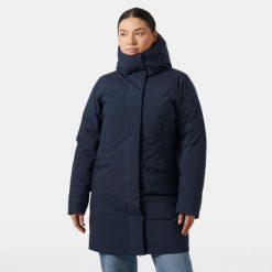 Parka dla kobiet Helly Hansen Pro HT. Niebieskie parki damskie Helly Hansen, na zimę, bez wzorów, bez kaptura. W wyprzedaży za 1,545.50 zł.