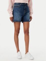 Tommy Jeans Szorty jeansowe DW0DW22688 Niebieski Straight Leg. Niebieskie szorty damskie Tommy Jeans, bez wzorów, z bawełny. Za 289.99 zł.