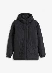 Hydrofobowa kurtka outdoorowa z impregnacją Bionic. Czarne kurtki męskie bonprix, m, bez wzorów, bez kaptura. Za 399.99 zł.