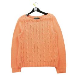 Damski pomarańczowy sweter. Brązowe swetry nierozpinane damskie Ralph Lauren, l, bez wzorów, sportowe, bez kołnierzyka, bez ramiączek. Za 106.46 zł.