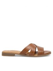 Lasocki Klapki WI16-MENA-12 Brązowy. Brązowe klapki damskie Lasocki, bez wzorów, ze skóry, bez obcasa, bez zapięcia. Za 129.99 zł.