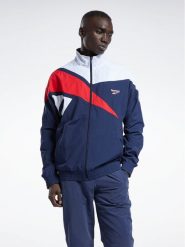 Reebok Bluza Classics Vector Track Top H54456 Niebieski Regular Fit. Niebieskie bluzy męskie Reebok, m, bez wzorów, z syntetyku, bez ramiączek, bez kaptura. W wyprzedaży za 179.99 zł.
