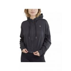 Damska bluza z kapturem Fundango Draug Crop. Szare bluzy damskie FUNDANGO, xl, bez wzorów, z bawełny, sportowe, bez ramiączek, z kapturem. Za 299.00 zł.