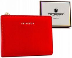 Portfel damski Peterson PTN 003-WEI czerwony. Czerwone portfele damskie Peterson, ze skóry ekologicznej. Za 79.99 zł.
