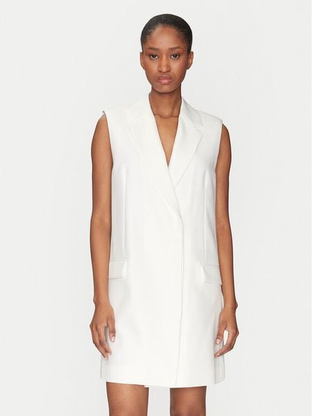 2NDDAY Sukienka koktajlowa Topaz 2252127126 Biały Regular Fit. Białe sukienki damskie 2NDDAY, bez wzorów, z syntetyku, wizytowe, bez kołnierzyka, bez ramiączek. Za 469.99 zł.