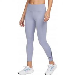 Spodnie treningowe damskie Nike DX0948519. Niebieskie spodnie dresowe damskie Nike, bez wzorów, z materiału, sportowe. Za 269.99 zł.