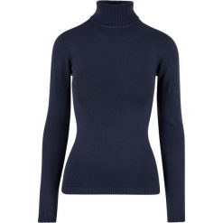 Damski sweter z golfem Urban Classics. Niebieskie swetry nierozpinane damskie Urban Classics, na zimę, bez wzorów, bez kołnierzyka, bez ramiączek. Za 183.50 zł.