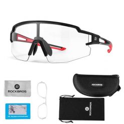 Okulary rowerowe fotochromowe Rockbros 10173. Czarne okulary przeciwsłoneczne damskie ROCKBROS. Za 129.00 zł.