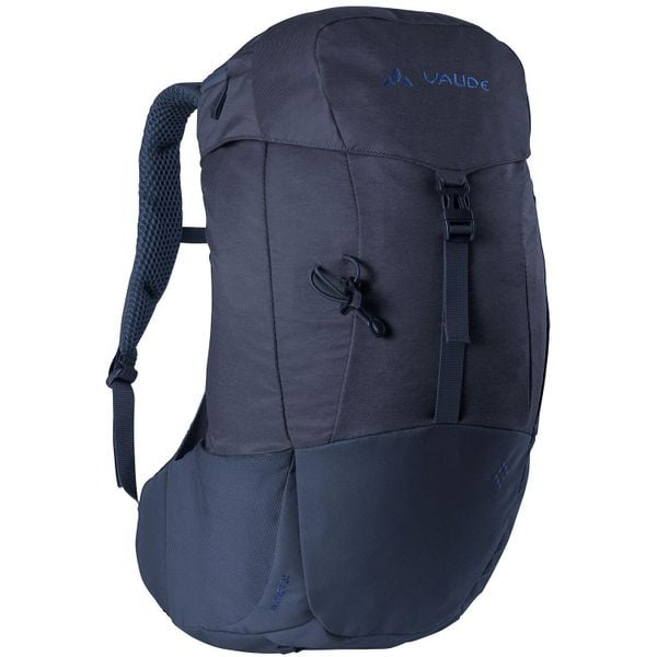 Damski plecak z poliestru pochodzącego z recyklingu VAUDE Skomer. Brązowe plecaki damskie Vaude, bez wzorów, sportowe. W wyprzedaży za 452.40 zł.