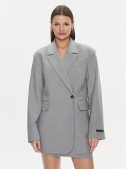Herskind Marynarka Verner 5002879 Szary Oversize. Szare marynarki i żakiety damskie Herskind, bez wzorów, z syntetyku, bez kołnierzyka, bez ramiączek. Za 979.99 zł.