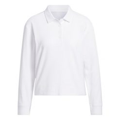Damska koszulka polo z długim rękawem adidas Beyond. Białe bluzki damskie Adidas, bez wzorów, sportowe, bez kołnierzyka, bez ramiączek. Za 319.00 zł.
