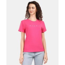 Damska bawełniana koszulka Kilpi PROLIX-W. Czerwone bluzki damskie Kilpi, bez wzorów, z bawełny, bez kołnierzyka, bez ramiączek. Za 91.56 zł.