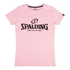 Koszulka damska Spalding Essential Logo. Czerwone bluzki damskie SPALDING, bez wzorów, sportowe, bez kołnierzyka, bez ramiączek. W wyprzedaży za 102.00 zł.