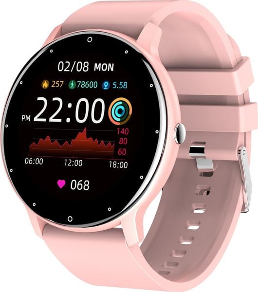 Smartwatch Gravity Asperia GT1-1 z torebką Różowy. Czerwone zegarki smartwatch Gravity, bez wzorów. Za 179.90 zł.