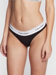 Calvin Klein Underwear Figi brazylijskie 000QF5981E Czarny. Czarne majtki damskie Calvin Klein Underwear, z bawełny. Za 79.99 zł.