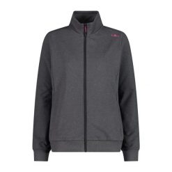 Damska bluza zapinana na zamek CMP. Szare bluzy damskie CMP, bez wzorów, bez ramiączek, bez kaptura. Za 257.50 zł.