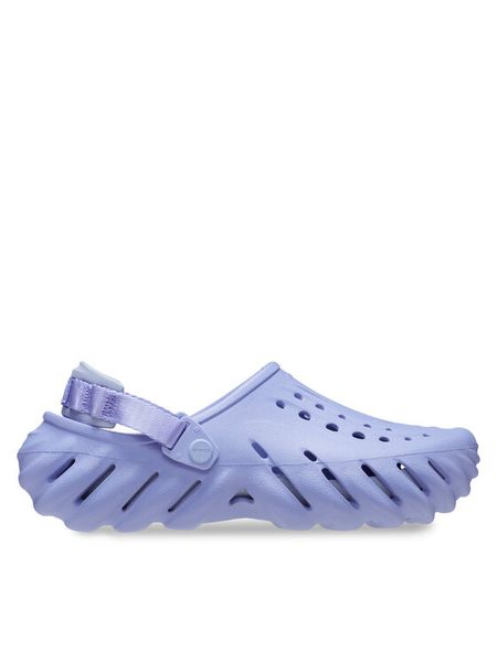 Crocs Klapki Echo Clog 207937 Fioletowy. Fioletowe klapki męskie Crocs, bez wzorów, z tworzywa sztucznego, bez zapięcia. Za 199.99 zł.