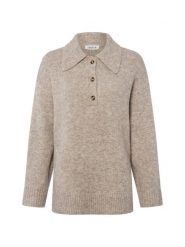 EDITED sweter z dzianiny z zawartością wełny - Laiani Jumper Kobiety Sztuczne włókno brązowy, 38. Brązowe swetry nierozpinane damskie Edited, bez wzorów, z dzianiny, bez kołnierzyka, bez ramiączek. Za 279.95 zł.
