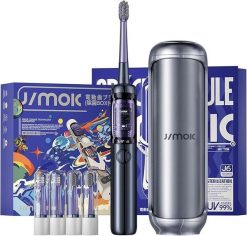 Szczoteczka Jimok J6 Capsule Blue Szczoteczka Soniczna + 4 końcówki. Niebieskie szczoteczki soniczne NoName. Za 274.13 zł.