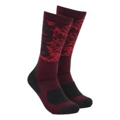 Skarpetki turystyczne wysokie unisex Oakley Wanderlust Perf Socks. Czerwone skarpety męskie Oakley, bez wzorów. Za 44.99 zł.