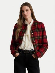 LAUREN RALPH LAUREN Marynarka 200P02014001 Czerwony Regular Fit. Czerwone marynarki i żakiety damskie Lauren Ralph Lauren, bez wzorów, bez kołnierzyka, bez ramiączek. Za 1,599.00 zł.