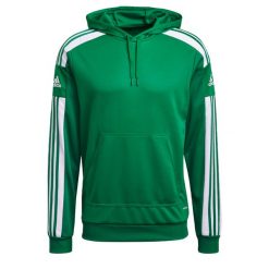 Bluza piłkarska męska adidas Squadra 21 Hoodie. Białe bluzy męskie Adidas, l, bez wzorów, sportowe, bez ramiączek, bez kaptura. Za 154.00 zł.