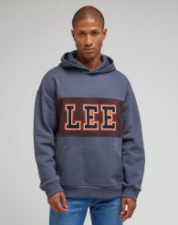LEE SEASONAL HOODIE MĘSKA BLUZA Z KAPTUREM NIEROZPINANA DUSTY NAVY LM07RHA72. Niebieskie bluzy sportowe męskie Lee, na jesień, l, bez wzorów, z bawełny, z kapturem, na fitness i siłownię. Za 149.99 zł.