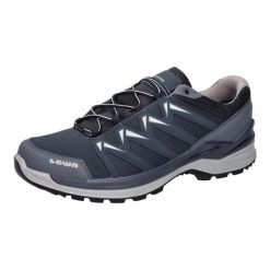 Buty trekkingowe męskie Lowa Innox Pro Low Gtx. Niebieskie trekkingi męskie Lowa, z materiału, bez zapięcia. Za 846.00 zł.