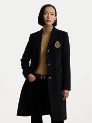 LAUREN RALPH LAUREN Płaszcz wełniany 297958509001 Czarny Regular Fit. Czarne płaszcze damskie Lauren Ralph Lauren, na zimę, bez wzorów, z wełny, bez kołnierzyka, bez kaptura. Za 1,999.00 zł.