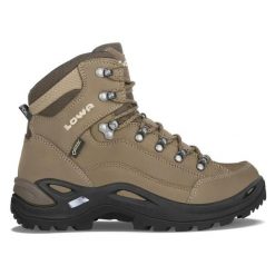 Buty trekkingowe damskie Lowa Renegade Gtx Mid S. Brązowe obuwie trekkingowe damskie Lowa, z materiału, za kostkę, bez zapięcia. Za 898.00 zł.