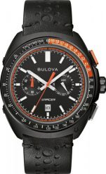 Zegarek męski Bulova 98B428 czarny. Czarne zegarki męskie Bulova, bez wzorów. Za 3,472.11 zł.