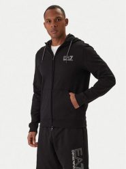 EA7 Emporio Armani Bluza 7M001314 AF13512 Czarny Regular Fit. Czarne bluzy męskie EA7 Emporio Armani, m, bez wzorów, z bawełny, bez ramiączek, bez kaptura. Za 529.99 zł.