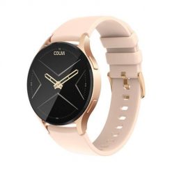 Smartwatch Colmi i28 (złoty). Żółte, cyfrowe smartbandy Colmi, bez wzorów, ze skóry. Za 179.00 zł.