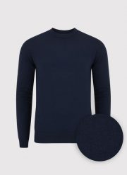 PAKO LORENTE – Granatowy męski sweter. Niebieskie swetry męskie Pako Lorente, na jesień, m, bez wzorów, z poliamidu, bez kołnierzyka, bez ramiączek. Za 89.99 zł.
