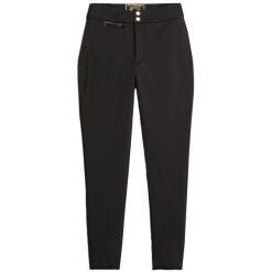 Damskie legginsy Superdry Luxe. Czarne legginsy damskie Superdry, bez wzorów. W wyprzedaży za 779.25 zł.
