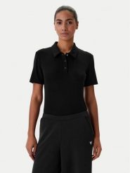 Guess Body V6RP00 KD772 Czarny Slim Fit. Czarne body Guess, z aplikacjami, z lyocellu. Za 299.99 zł.