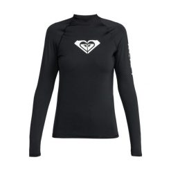 Koszulka do pływania damska ROXY Whole Hearted. Czarne bikini Roxy, bez wzorów, z elastanu. Za 149.99 zł.