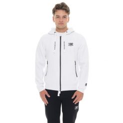 Bluza Herren Winter-Kapuzens z logo Reißverschluss, mała Leone 1947 Logo. Białe bluzy męskie LEONE 1947 APPAREL, bez wzorów, z bawełny, sportowe, bez ramiączek, bez kaptura. W wyprzedaży za 206.29 zł.