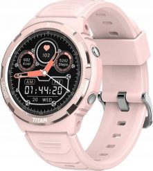 Smartwatch Maxcom FW100 Titan Valkiria Różowy (MAXCOMFW100PINK). Czerwone zegarki smartwatch MAXCOM, bez wzorów. Za 410.75 zł.