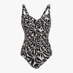 Strój Kąpielowy Jednoczęściowy Damski W Groszki Sakari. Czarne stroje kąpielowe damskie Regatta, bez wzorów, z elastanu. Za 141.99 zł.