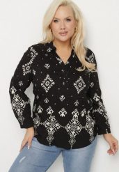 Jasnoniebieska Koszula z Bawełną Ozdobiona Kołnierzykiem Natulissa. Niebieskie koszule damskie Renee, l, bez wzorów, z bawełny, eleganckie, bez kołnierzyka, bez ramiączek. W wyprzedaży za 87.99 zł.