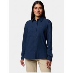 Koszulka turystyczna damska Columbia Silver Ridge Utility. Niebieskie bluzki damskie Columbia, s, bez wzorów, sportowe, bez kołnierzyka, bez ramiączek. Za 319.00 zł.