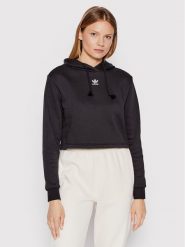 Adidas Bluza adicolor Essentials HM1829 Czarny Relaxed Fit. Czarne bluzy damskie Adidas, bez wzorów, z syntetyku, bez ramiączek, bez kaptura. Za 169.99 zł.
