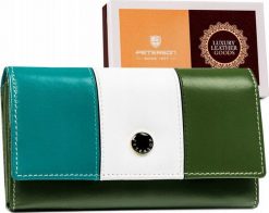 Peterson Wielokolorowy, skórzany portfel damski na zatrzask. Portfele damskie Peterson. Za 161.11 zł.