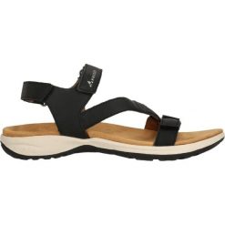 Sandały damskie Whistler Malena. Czarne sandały damskie Whistler, bez wzorów, z gumy, bez obcasa, bez zapięcia. Za 245.00 zł.